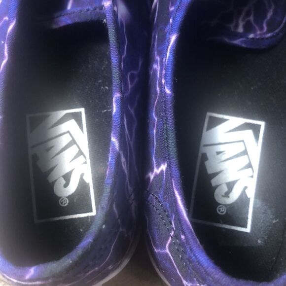 Purple Lightening Skies Vans Sanitized with Coconut 🥥 Clorox - Picture 12 of 16